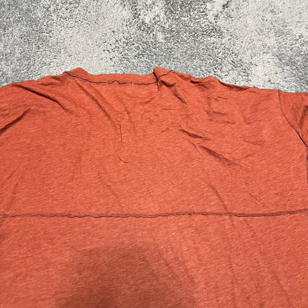 We The Free People Dress Tunic Womens Small Oversized Orange Long Sleeve Shirt - Picture 4 of 9